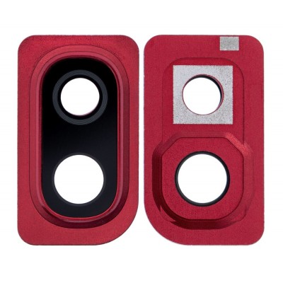 Camera Lens Glass With Frame For Samsung Galaxy A10 Red By - Maxbhi Com