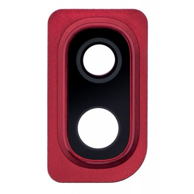 Camera Lens Glass With Frame For Samsung Galaxy A10 Red By - Maxbhi Com