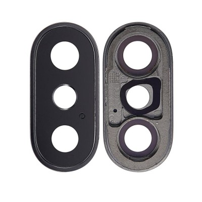 Camera Lens Glass with Frame for Apple iPhone X 256GB Grey