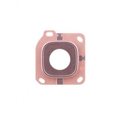 Camera Lens Glass With Frame For Samsung Galaxy C9 Pro Pink Gold By - Maxbhi Com