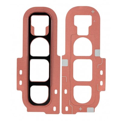 Camera Lens Glass With Frame For Samsung Galaxy S10 Pink By - Maxbhi Com