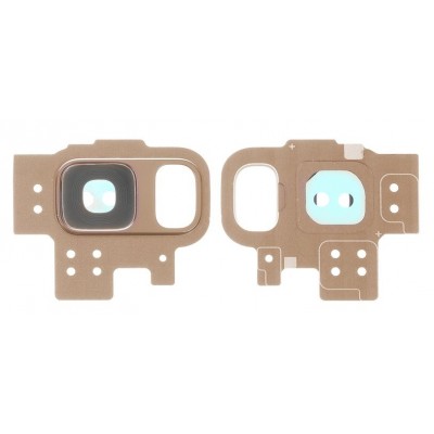 Camera Lens Glass With Frame For Samsung Galaxy S9 Gold By - Maxbhi Com