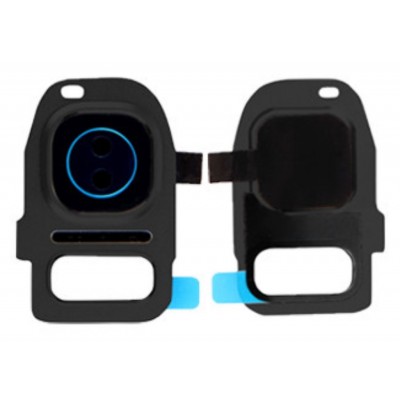 Camera Lens Glass with Frame for Samsung Galaxy S7 Black