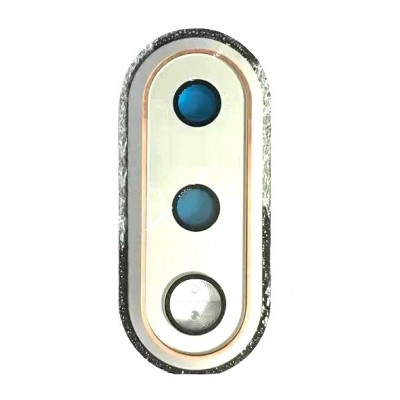 Camera Lens Glass With Frame For Nokia 7 1 White By - Maxbhi Com