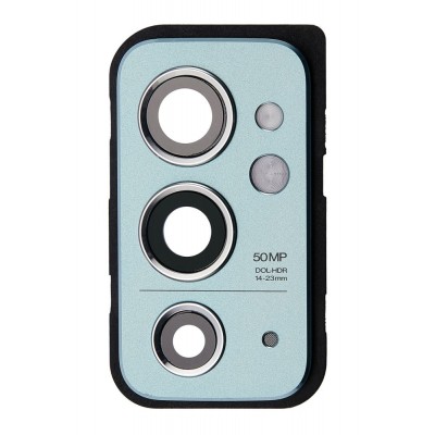 Camera Lens Glass With Frame For Oneplus 9rt 5g Blue By - Maxbhi Com