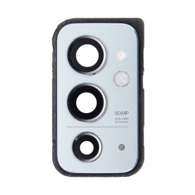 Camera Lens Glass With Frame For Oneplus 9rt 5g Silver By - Maxbhi Com