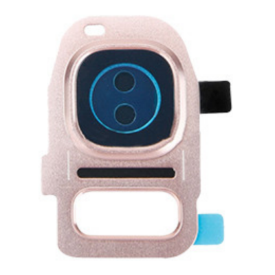 Camera Lens Glass With Frame For Samsung Galaxy S7 Pink Gold By - Maxbhi Com