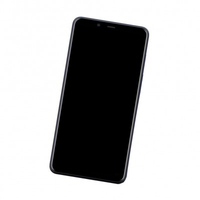 Camera Lens Glass with Frame for Nokia 3.1 Plus Black