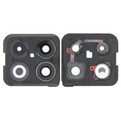 Camera Lens Glass with Frame for OnePlus 10T 5G Black