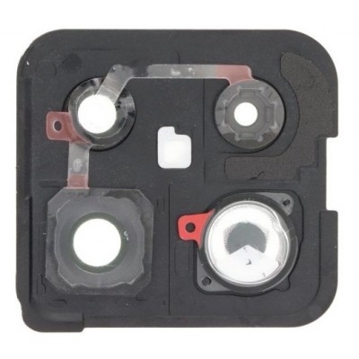 Camera Lens Glass With Frame For Oneplus 10t 5g White By - Maxbhi Com