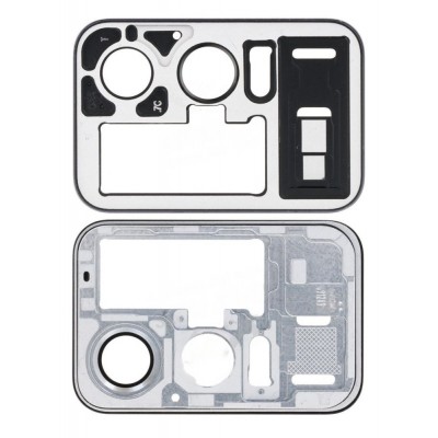 Camera Lens Glass With Frame For Xiaomi Mi 11 Ultra White By - Maxbhi Com