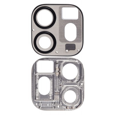 Camera Lens Glass with Frame for Apple iPad Pro 11 2021 Black