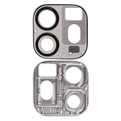 Camera Lens Glass With Frame For Apple Ipad Pro 11 2021 Grey By - Maxbhi Com