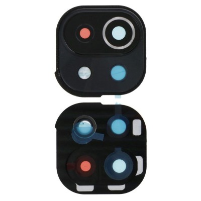 Camera Lens Glass With Frame For Xiaomi Mi 11 Lite 5g White By - Maxbhi Com