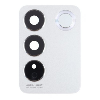 Camera Lens Glass With Frame For Vivo V27 Pro White By - Maxbhi Com