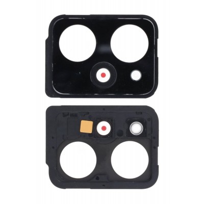 Camera Lens Glass With Frame For Xiaomi Poco X5 Pro 5g Black By - Maxbhi Com