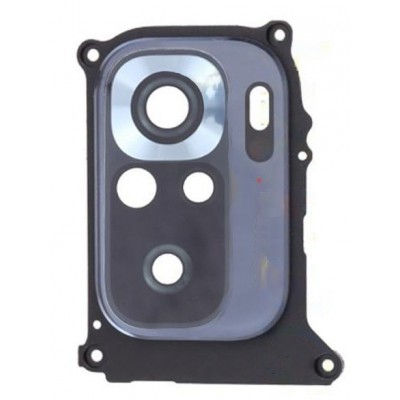 Camera Lens Glass with Frame for Xiaomi Poco M5s Black