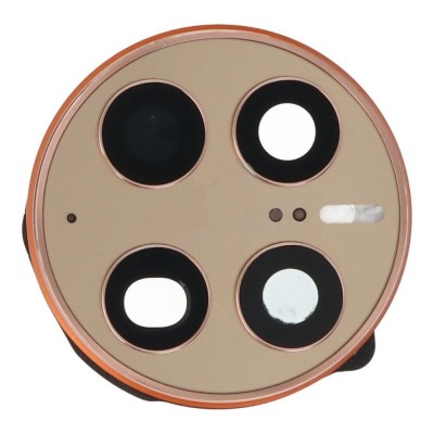 Camera Lens Glass With Frame For Huawei Mate 50 Pro Orange By - Maxbhi Com