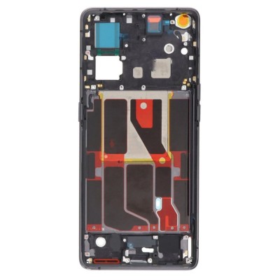 Lcd Frame Middle Chassis For Oppo Find X5 Black By - Maxbhi Com