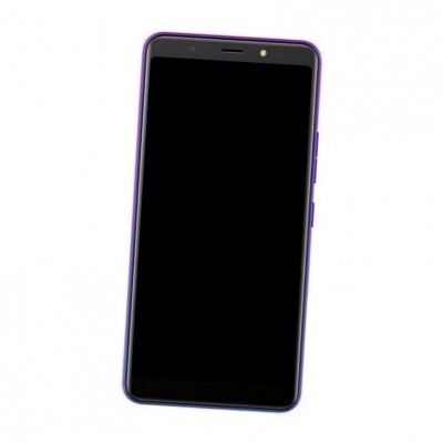 Camera Lens Glass with Frame for Tecno Pop 4 Blue