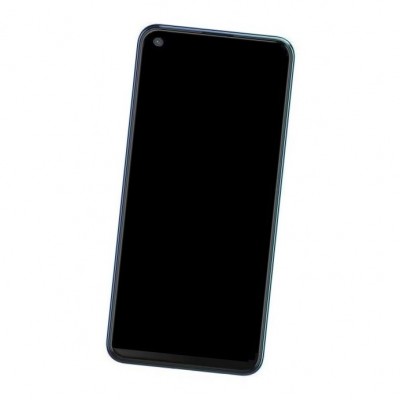 Camera Lens Glass with Frame for Tecno Camon 12 Air Blue