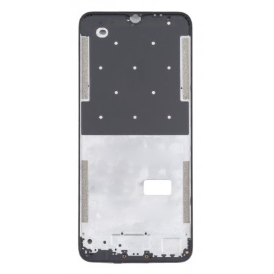 Lcd Frame Middle Chassis For Realme C3 3 Cameras Black By - Maxbhi Com