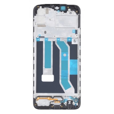 Lcd Frame Middle Chassis For Realme C3 3 Cameras Black By - Maxbhi Com
