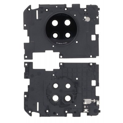 Camera Lens Glass with Frame for Xiaomi Redmi Note 9 5G Black