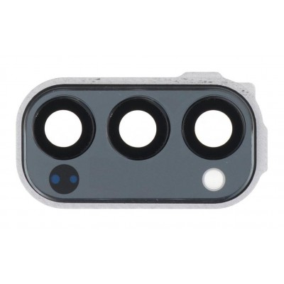Camera Lens Glass With Frame For Oppo Reno 4 Pro 5g Black By - Maxbhi Com