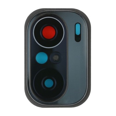 Camera Lens Glass With Frame For Xiaomi Redmi K40 Pro Black By - Maxbhi Com