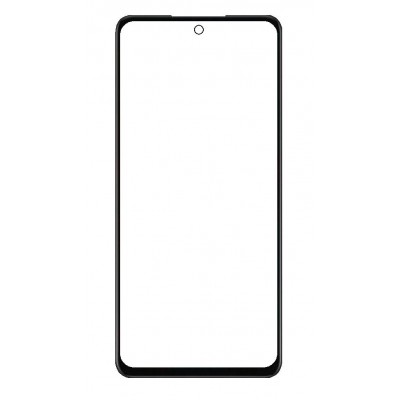 Replacement Front Glass For Oppo A58 4g Black By - Maxbhi Com