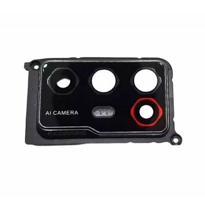 Camera Lens Glass With Frame For Zte Nubia Red Magic 6r Black By - Maxbhi Com
