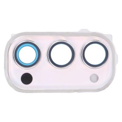 Camera Lens Glass With Frame For Oppo Reno 4 5g White By - Maxbhi Com