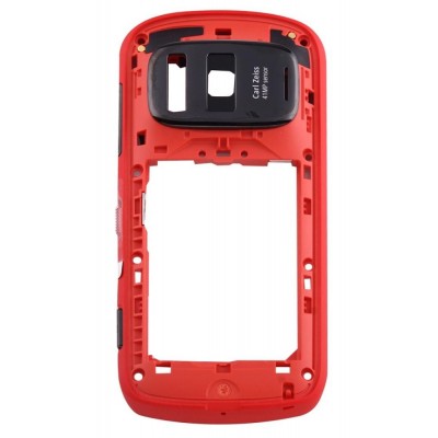 Lcd Frame Middle Chassis For Nokia 808 Pureview Red By - Maxbhi Com