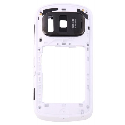 Lcd Frame Middle Chassis For Nokia 808 Pureview White By - Maxbhi Com