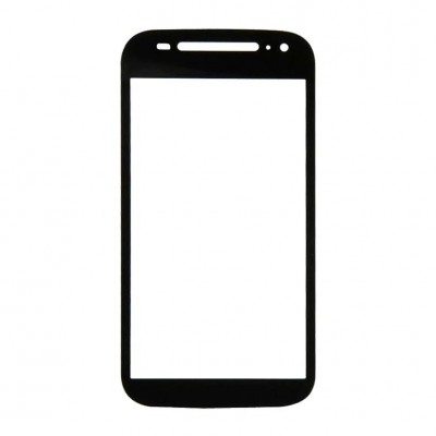Replacement Front Glass For Motorola Moto E 2nd Gen Black By - Maxbhi Com