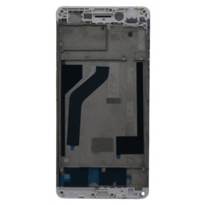 Lcd Frame Middle Chassis For Oppo F1 White By - Maxbhi Com
