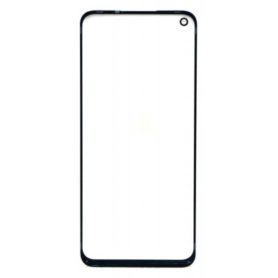 Replacement Front Glass For Realme Narzo 30 Black By - Maxbhi Com