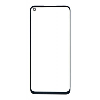 Replacement Front Glass For Realme Narzo 30 Silver By - Maxbhi Com
