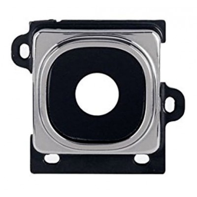 Camera Lens Glass With Frame For Samsung I9192 Galaxy S4 Mini With Dual Sim White By - Maxbhi Com