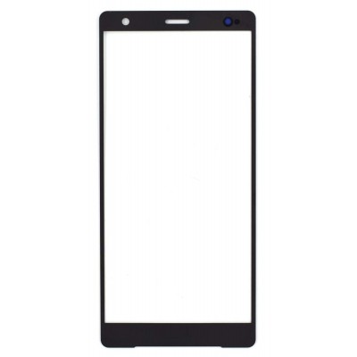 Replacement Front Glass For Sony Xperia Xz2 Black By - Maxbhi Com