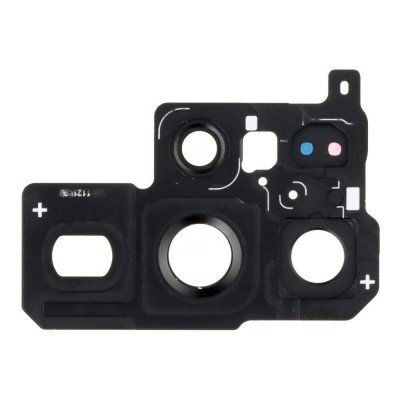 Camera Lens Glass With Frame For Samsung Galaxy S22 Ultra 5g White By - Maxbhi Com