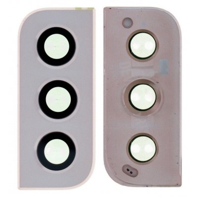Camera Lens Glass With Frame For Samsung Galaxy S22 Plus 5g Pink Gold By - Maxbhi Com