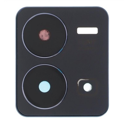 Camera Lens Glass With Frame For Vivo Y35 2022 Black By - Maxbhi Com