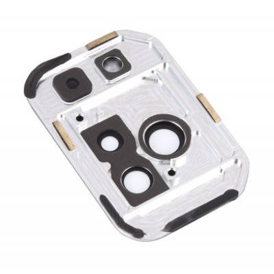 Camera Lens Glass With Frame For Xiaomi Black Shark 5 Pro White By - Maxbhi Com