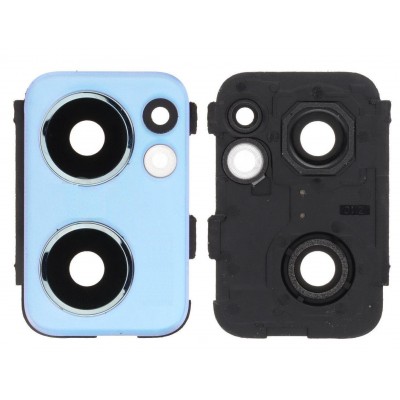 Camera Lens Glass With Frame For Oppo Find X5 Lite Blue By - Maxbhi Com