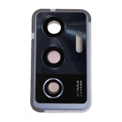 Camera Lens Glass With Frame For Vivo V23e Black By - Maxbhi Com