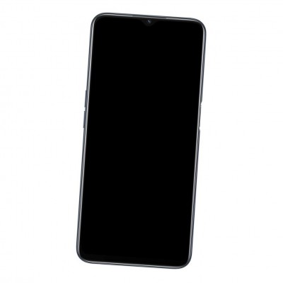 Camera Lens Glass with Frame for Oppo A54s Black
