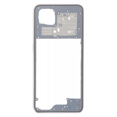 Middle Frame Ring Only For Oppo Reno4 Z 5g White By - Maxbhi Com