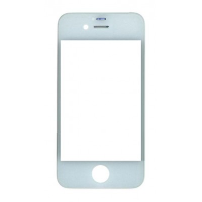 Replacement Front Glass For Apple Iphone 4 White By - Maxbhi Com